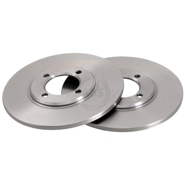 2 Brake Discs solid Ø 228 mm 10 mm A.B.S. for e.g. TOYOTA Carina