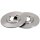 2 Brake Discs solid Ø 228 mm 10 mm A.B.S. for e.g. TOYOTA Carina