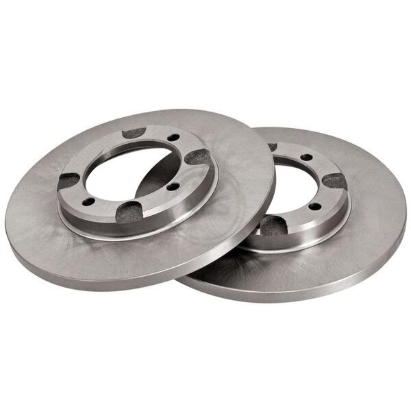 2 Brake Discs solid Ø 243 mm 13 mm A.B.S. for e.g. MITSUBISHI Colt