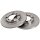 2 Brake Discs solid Ø 243 mm 13 mm A.B.S. for e.g. MITSUBISHI Colt
