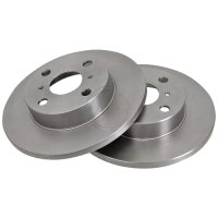 2 Brake Discs solid Ø 243 mm 13.5 mm A.B.S. for...