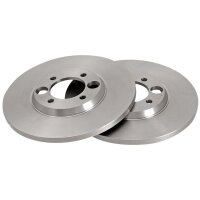 2 Brake Discs solid Ø 264 mm 12.7 mm A.B.S. for...