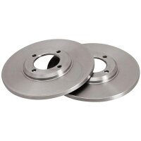 2 Brake Discs solid Ø 244 mm 12.6 mm A.B.S. for...