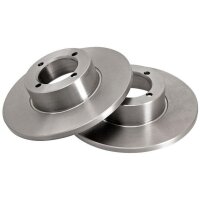 2 Brake Discs solid Ø 246 mm 12.6 mm A.B.S. for...