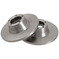 2 Brake Discs solid Ø 270 mm 14.4 mm A.B.S. for FORD
