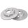 2 Brake Discs solid Ø 284 mm 12 mm A.B.S. for e.g. MERCEDES-BENZ 124