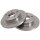 2 Brake Discs solid Ø 258 mm 16 mm A.B.S. for VOLKSWAGEN