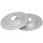 2 Brake Discs solid Ø 238 mm 8 mm A.B.S. for e.g. CITROËN AX