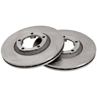 2 Brake Discs Vented Ø 255 mm 20 mm A.B.S. for MITSUBISHI