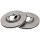 2 Brake Discs Vented Ø 255 mm 20 mm A.B.S. for MITSUBISHI