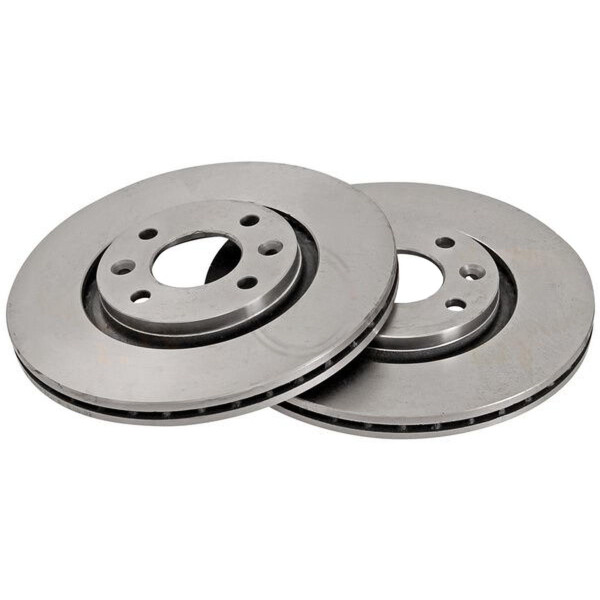 2 Brake Discs Vented Ø 265 mm 20.5 mm A.B.S. for...