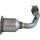 Catalytic converter Cat. Euro 4 with BOSAL attachments for PEUGEOT 207/207+