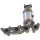 Catalytic converter Cat. Euro 5 with BOSAL attachments for SKODA FABIA II