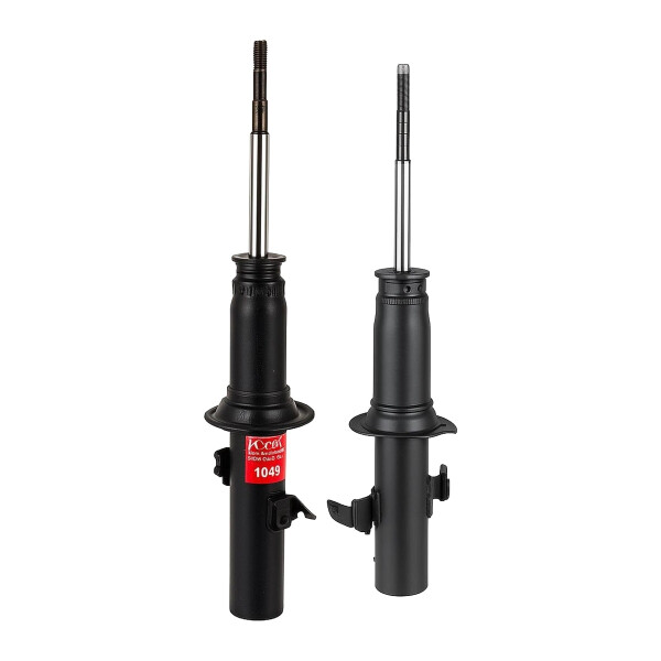 Shock absorber set front left/right gas telescopic KYB for e.g. HONDA ACCORD