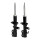 Shock absorber set front axle left right gas strut KYB for e.g. KIA RIO
