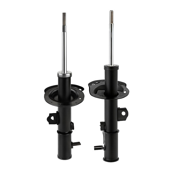 Shock absorber set front axle left right gas strut KYB for e.g. KIA RIO