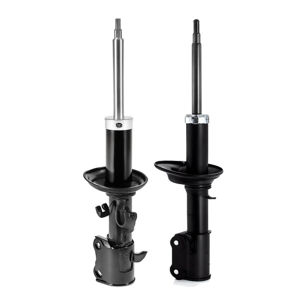 Shock absorber set front axle left right gas strut KYB for e.g. KIA RIO