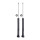 Shock Absorber set rear axle gas pressure telescopic KYB for e.g. VW PASSAT