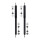 Shock Absorber set rear axle gas pressure telescopic KYB suitable for RENAULT 18