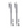 Shock Absorber set rear gas pressure telescopic KYB for e.g. RENAULT MASTER
