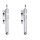 Shock Absorber set front axle gas pressure telescopic KYB for e.g. OPEL CAMPO