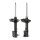 Shock absorber set rear left/right oil strut KYB for e.g. HYUNDAI ACCENT