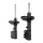 Shock absorber set front left/right oil strut KYB for e.g. MITSUBISHI LANCER