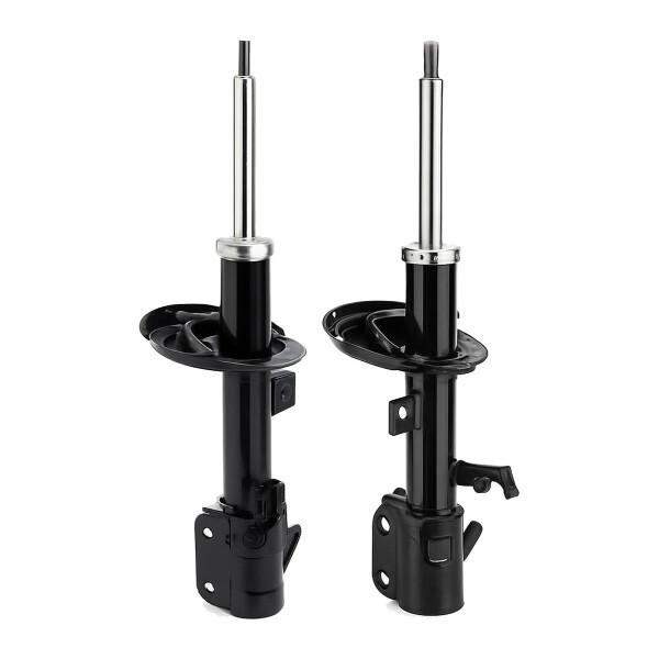 Shock absorber set front axle left right gas strut KYB for NISSAN NOTE