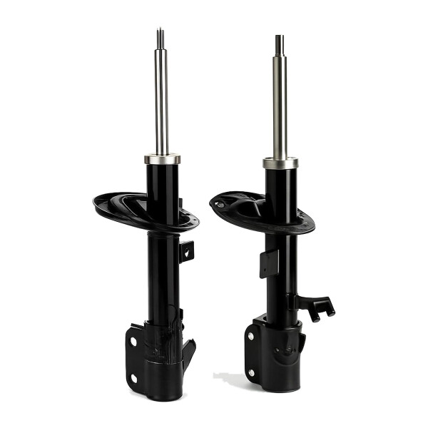 Shock absorber set front axle left right gas strut KYB for NISSAN MICRA