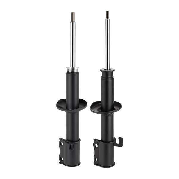 Shock absorber set front axle left right gas strut KYB for MAZDA 121