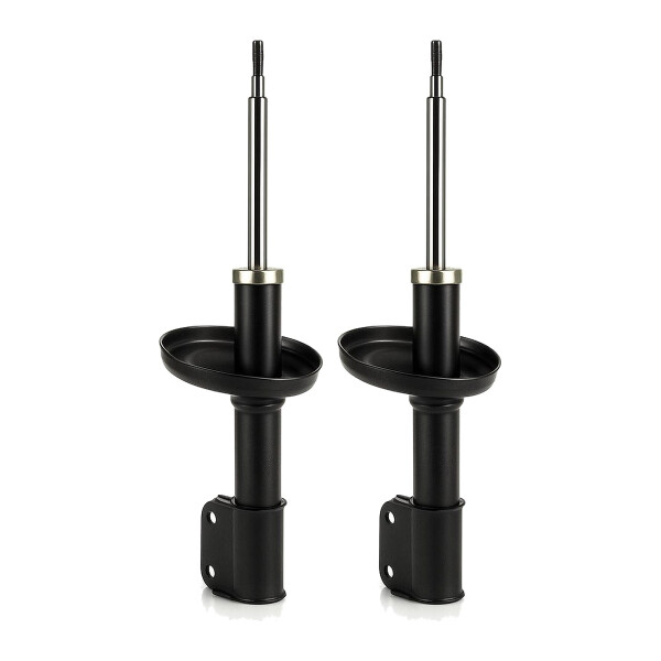 Shock absorber set front axle gas pressure strut KYB for e.g. RENAULT CLIO