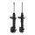 Shock absorber set front axle left right gas strut KYB for SUZUKI SWIFT