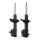 Shock absorber set front left/right gas strut KYB for e.g. DAIHATSU CHARADE