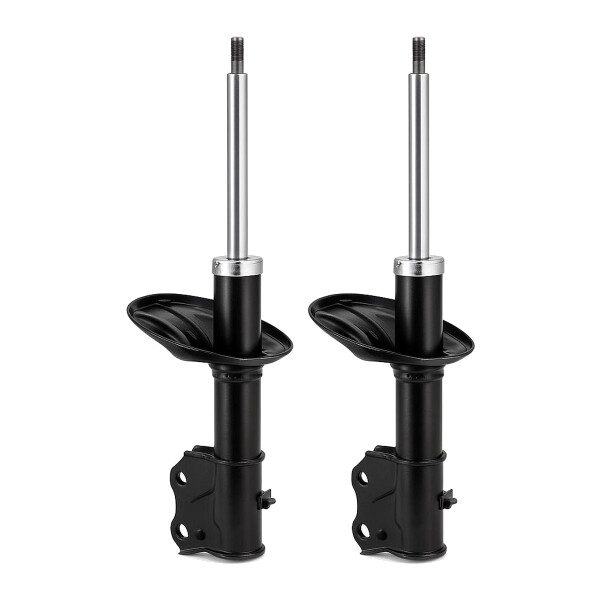 Shock absorber set front axle gas pressure strut KYB for e.g. MITSUBISHI LANCER