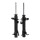 Shock absorber set front left right gas strut KYB for e.g. FORD FIESTA