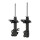 Shock absorber set front left right gas strut KYB for NISSAN ALMERA