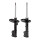 Shock absorber set front left right gas strut KYB for e.g. FIAT 500