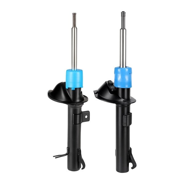Shock absorber set front axle left right gas strut KYB for e.g. FORD KA
