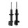 Shock absorber set front left/right gas strut KYB for e.g. OPEL AGILA