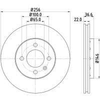 Brake Kit all-round carefree for front axle HELLA for e.g. SKODA Citigo