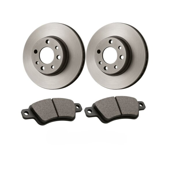 Brake Kit all-round carefree for front axle HELLA suitable for e.g. VW Passat