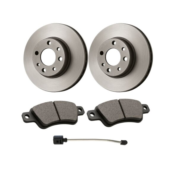 Brake Kit all-round carefree for front axle HELLA suitable for e.g. VW Tiguan
