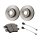Brake Kit all-round carefree for rear axle HELLA suitable for e.g. AUDI A8