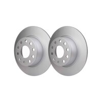 Brake Kit all-round carefree for rear axle HELLA for e.g. SKODA Octavia