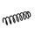 Suspension Spring Set front coil spring Ø 12.5 mm EIBACH for e.g. MB E-CLASS