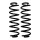 Suspension spring set rear axle Ø 12.8 mm 383 mm EIBACH for e.g. VW TOURAN