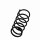 Suspension Spring Set Front Axle Coil Spring Ø 12.5 mm EIBACH for FIAT SEDICI