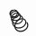 Suspension Spring Set Front Axle Coil Spring Ø 12.5 mm EIBACH for FIAT SEDICI