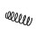 Suspension Spring Set Rear Axle Coil Spring Ø 10.5 mm EIBACH for OPEL AGILA