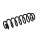 Suspension Spring Set rear coil spring Ø 9.8 mm EIBACH for SKODA FABIA